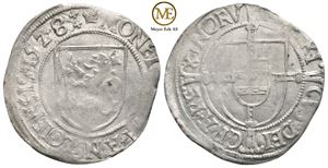 Skilling 1528 Frederik I (1524-1533) Kv.01