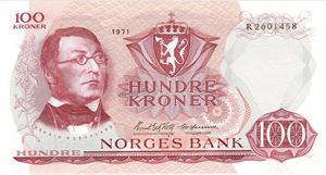 100 kroner 1971 R. Kv.0