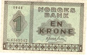 1 Krone 1944 G.6569542. Kv.0