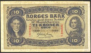 10 kr 1939Y kv. nær 1