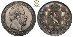 24 skilling 1865 Carl XV. Prakteksemplar