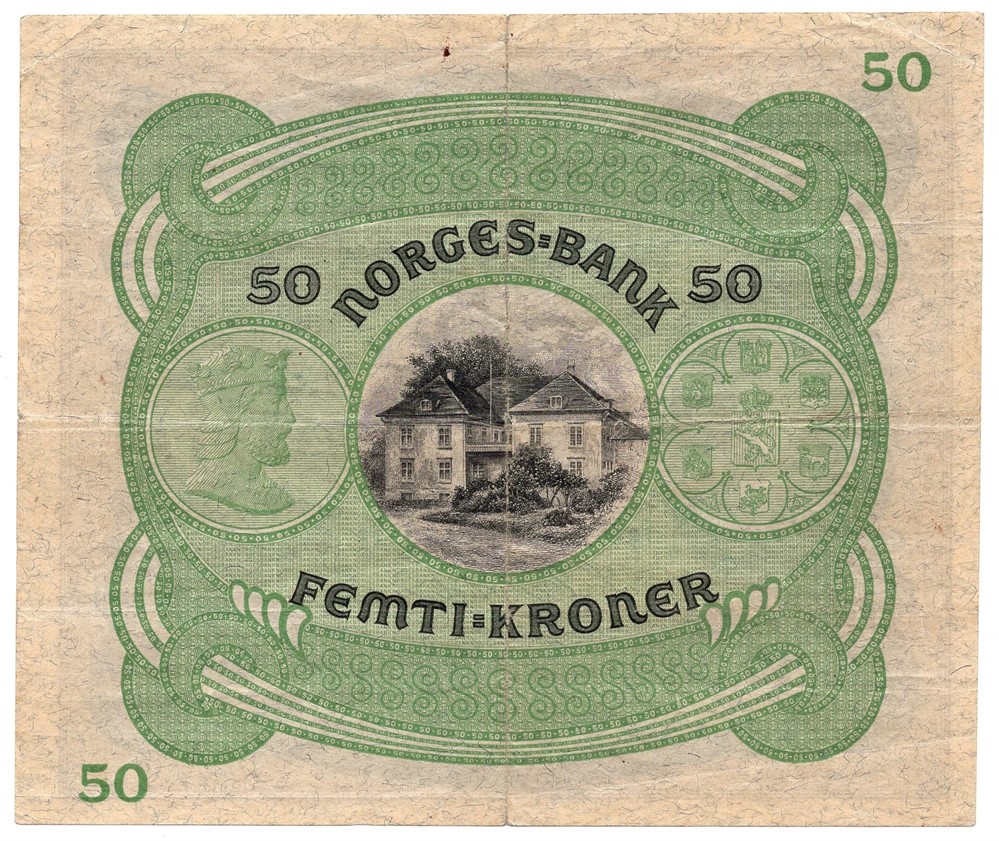 50 kroner 1932 B.2040985. Kv.1-
