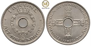 1 krone 1926 Haakon VII. Kv.0