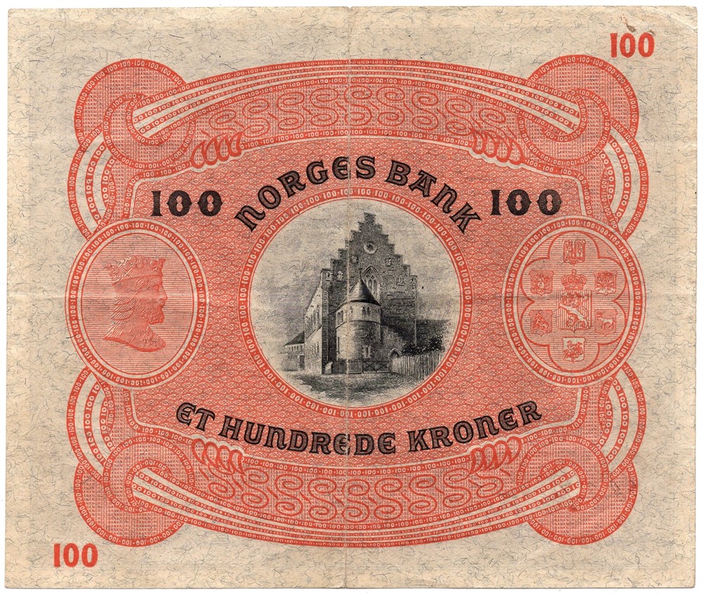 100 kroner 1934 B.0066177. Kv.1/1+