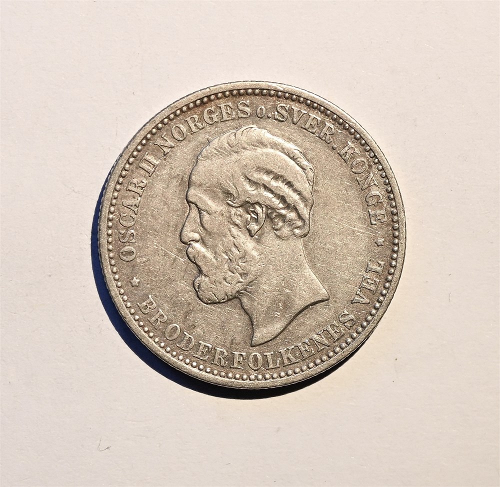 Norge 2 kroner 1902 kv. 1/1+