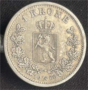 1 krone 1900 Kv.1+