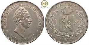 Speciedaler 1847 Oscar I. Kv.01