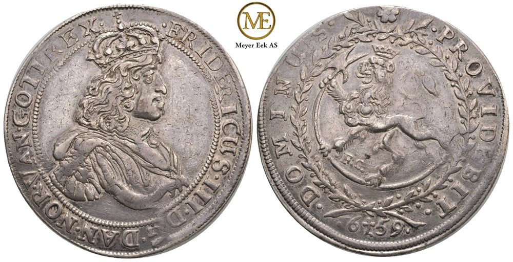 Speciedaler 1659 Frederik III. Kv.1+