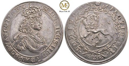 Speciedaler 1659 Frederik III. Kv.1+