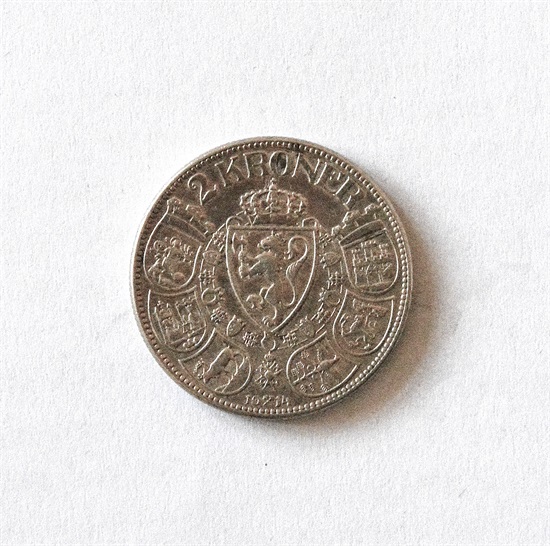 Norge 2 kroner 1914 kv. 1/1+