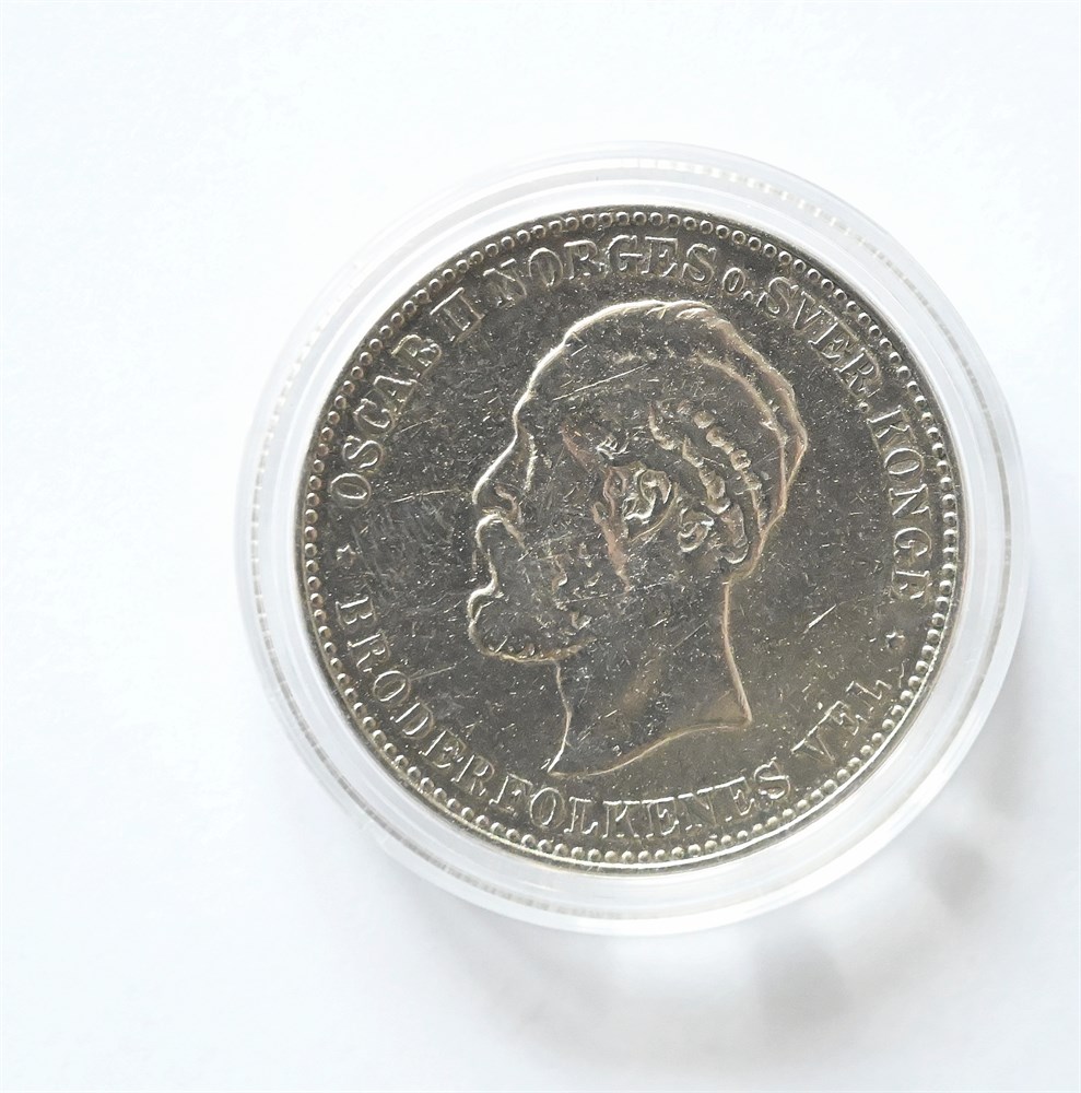 Norge 2 kroner 1890 kv. 1/1-