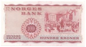 100 kroner 1970 X.4843600. Kv.0