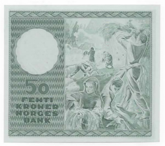 Norge 50 kroner 1963 E kv. 0