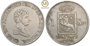 Speciedaler 1833 Carl XIV Johan. Kv.1/1+