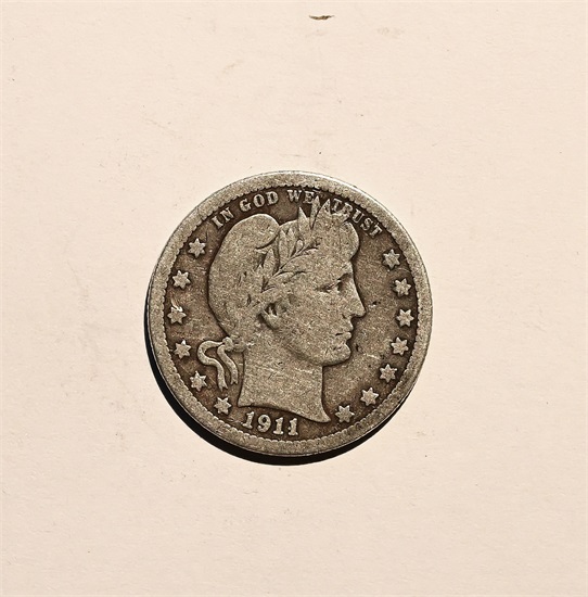 USA 1/4 dollar 1911 kv. 1/1