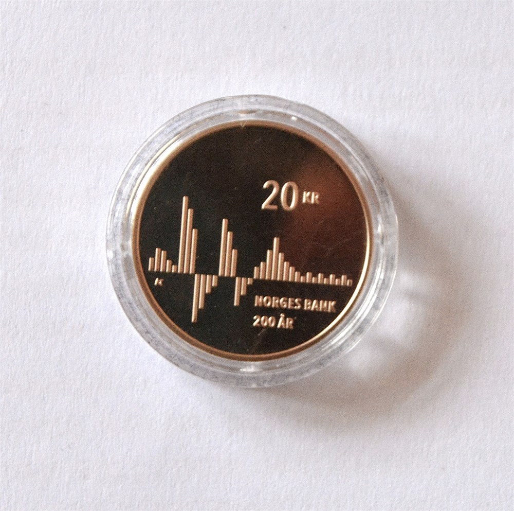 Norge 20 kroner 2016 kv. Proof