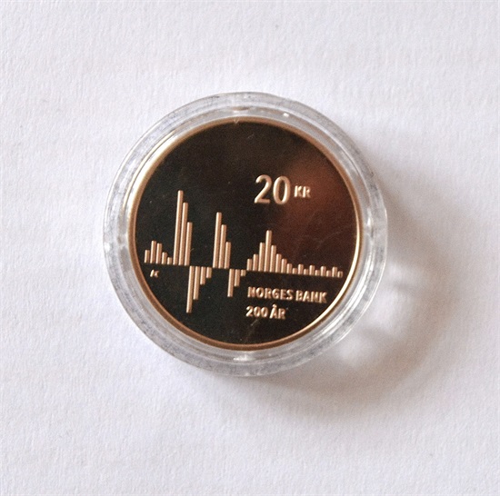 Norge 20 kroner 2016 kv. Proof