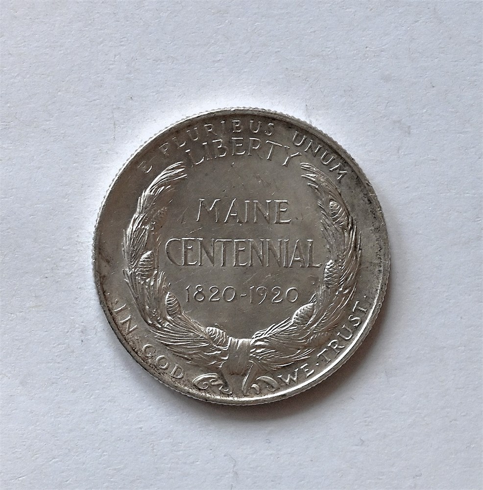 USA 1/2 dollar  1920 jubileum kv. 0/01