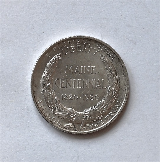 USA 1/2 dollar  1920 jubileum kv. 0/01