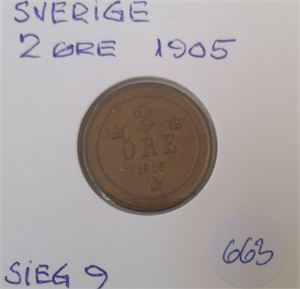 Sverige 2 øre 1905