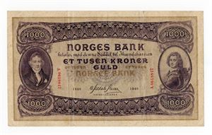 1000 kroner 1940 A