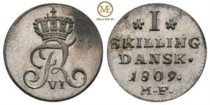 Skilling 1809 Frederik VI. Kv.0/01