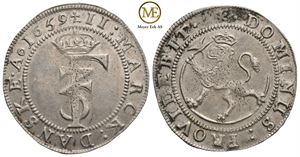 2 mark 1659 Frederik III. Kv.01