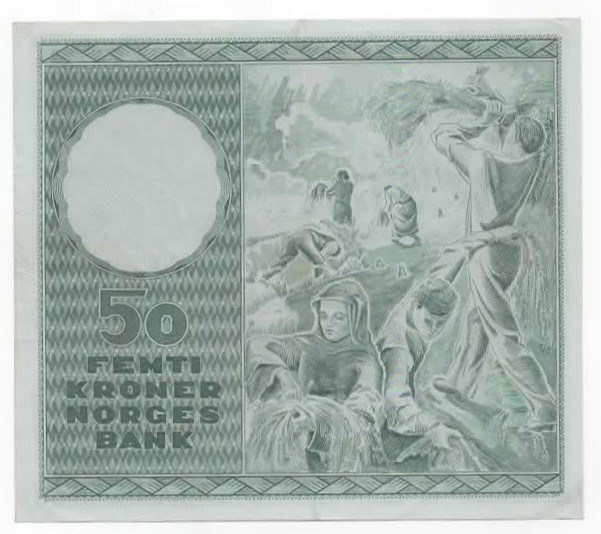 Norge 50 kroner 1961 E kv. 1+