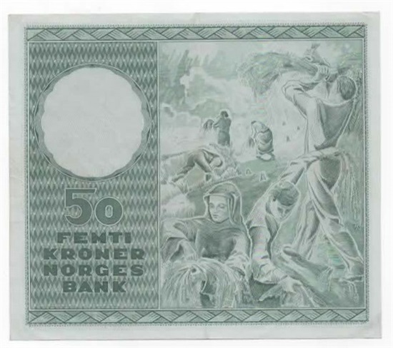 Norge 50 kroner 1961 E kv. 1+