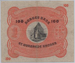 100 kroner 1919 A.3327445. Kv.1+