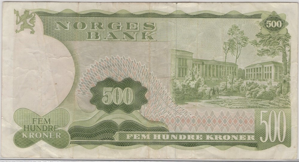 500 kroner 1982 Z.0053202. Erstatningsseddel. Kv.1-