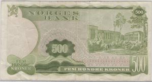 500 kroner 1982 Z.0053202. Erstatningsseddel. Kv.1-