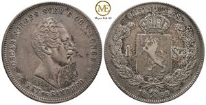 Speciedaler 1855 Oscar I. Kv.1/1+