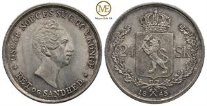 24 skilling 1845 Oscar I. Kv.0