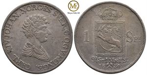 Speciedaler 1830 Carl XIV Johan. Kv.1+