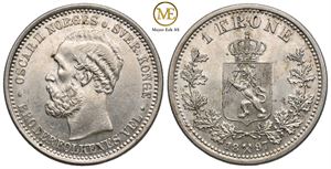 1 krone 1897 Oscar II. Kv.0/01