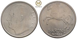 1 krone 1959 Olav V. Kv.0