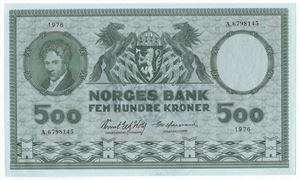 500 kroner 1976 A.6798145.Kv.0