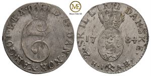 2 skilling 1784 Christian VII. Kv.01