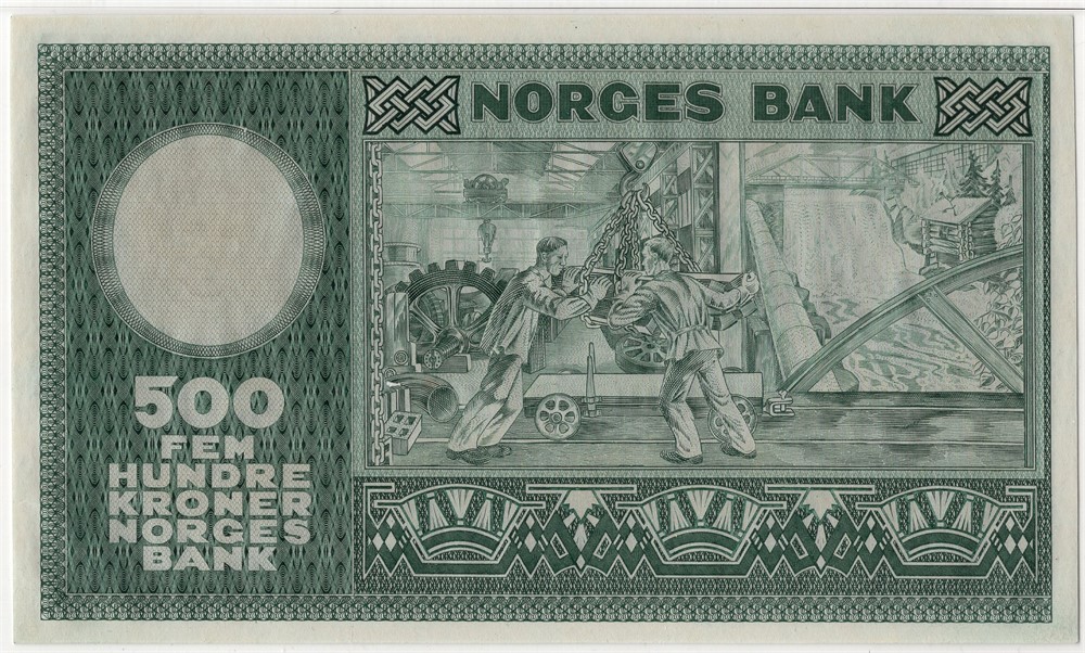 500 kroner 1956 A.0800175. Kv.0