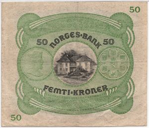 50 kroner 1940 B.8859008. Kv.1