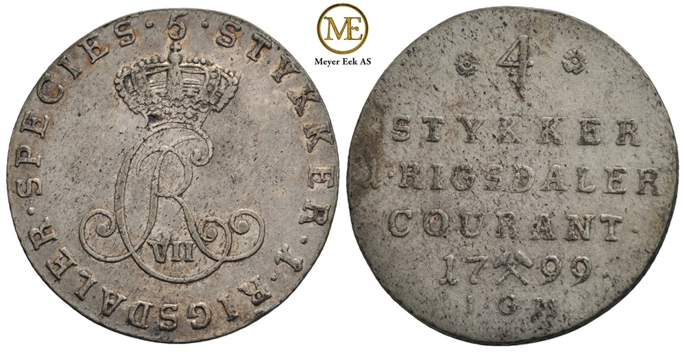 24 skilling 1799 Christian VII. Kv.1+