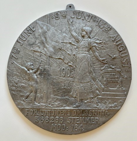 Plakett i forbindelse med Unionsoppløsningen i 1905. Kv.01