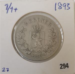 2 kroner 1893