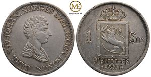 Speciedaler 1836 Carl XIV Johan. Kv.1+