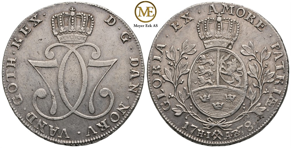 Speciedaler 1778 Christian VI. Kv.1+/01
