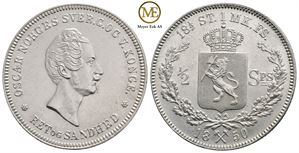 1/2 speciedaler 1850 Oscar I. Kv.0