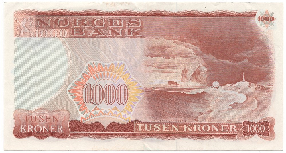 1000 kroner 1987 E.3158248. Kv.