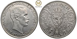 2 kroner 1916 Haakon VII. Kv.01