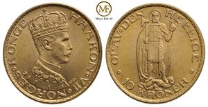 10 kroner 1910 Haakon VII. Kv.0/01